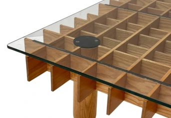 XL Kyoto Graphic Coffee Table by Gianfranco Frattini for Ghianda / Knoll, 1974